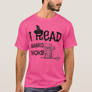 Ik las verboden boeken, lezer, boekwormen Hallowee T-shirt