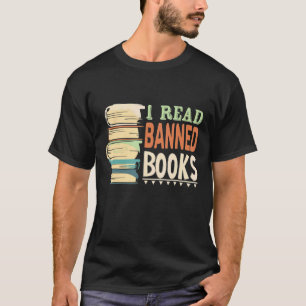 Ik las verboden boeken met boekenworm en boekenwor t-shirt