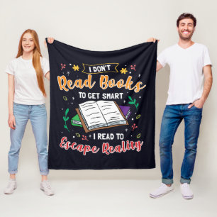 Ik las voor Escape Reality Book Nerd Fleece Deken