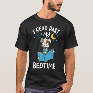 Ik las voorbij mijn bedtijd - boek hondenboek Nerd T-shirt
