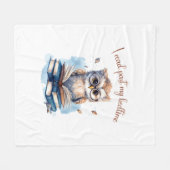 Ik las voorbij mijn bedtijd fleece deken (Voorkant (Horizontaal))