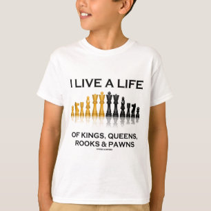 Ik leef een leven vol koningen, koninginnen, konij t-shirt