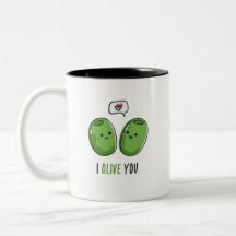 Ik leef je tweetone koffie-Mok