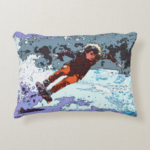 Ik leef om te racen - Skateboard Racing Pillowcase Accent Kussen