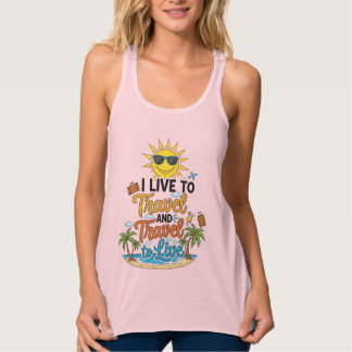 Ik leef om te reizen & Reis om te leven T-shirt