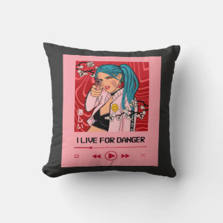 Ik leef voor gevaar - Anime Design for Music Lover Kussen