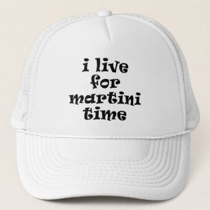 Ik leef voor Martini Tijd Hoed Trucker Pet
