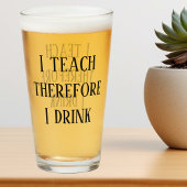 Ik leer daarom dat ik een leuk lerarengeschenk dri glas