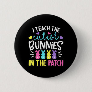 Ik leer de beste Bunnies in het paastheel Ronde Button 5,7 Cm