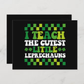 Ik leer de beste kleine Leprechauns leraar Briefkaart (Voorkant / Achterkant)