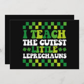 Ik leer de beste kleine Leprechauns leraar Kaart (Voorkant / Achterkant)