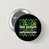 Ik leer de beste kleine Leprechauns leraar Ronde Button 5,7 Cm (Voorkant /achterkant)