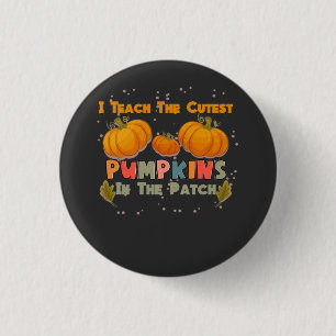 Ik leer de beste pompoen in de pleister. ronde button 3,2 cm