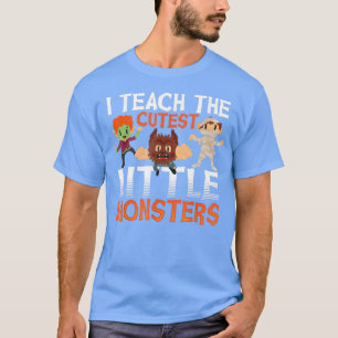 Ik leer de Cutest Little Monsters Halloween Teach T-shirt
