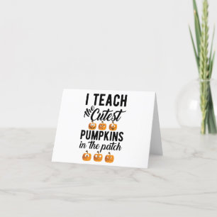 Ik leer de Cutest Pumpkins in de Patch Postcar Feestdagen Kaart