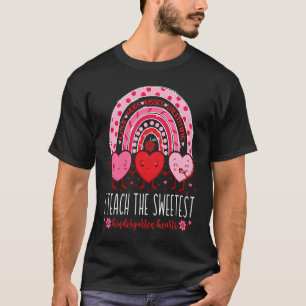Ik leer de liefste kleuters hartjes leerkrachten t-shirt
