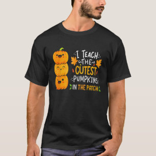 Ik leer de schattigste pompoenen in de patch leraa t-shirt