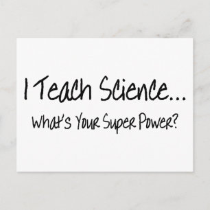 Ik leer de wetenschap wat je superkracht is briefkaart