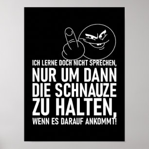 IK LEER DOCH NIET PRATEN POSTER