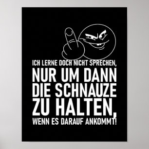 IK LEER DOCH NIET PRATEN POSTER