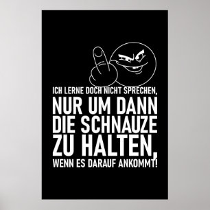 IK LEER DOCH NIET PRATEN POSTER
