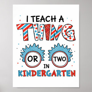Ik leer een ding of twee op de kleuterschool Terug Poster