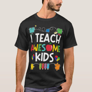 Ik leer Geweldige Kinder shirt Autism Awareness pu