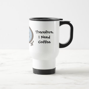 Ik Leer Grappige Koffie Spreuk Reisbeker
