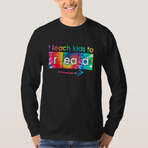 Ik Leer Kinderen Lezen Tie Dye Wetenschap Van Leze T-shirt