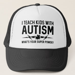 Ik leer kinderen met autisme trucker pet