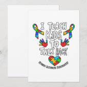 Ik leer Kinderen om de spraaktaaltherapie te herha Aankondiging (Voorkant / Achterkant)