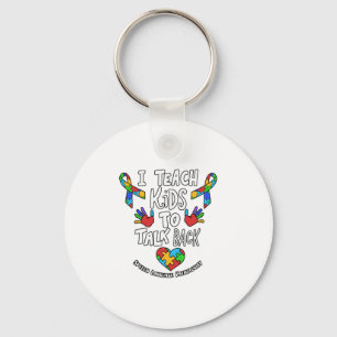 Ik leer Kinderen om de spraaktaaltherapie te herha Sleutelhanger