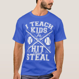 Ik leer Kinderen om honkbal te pakken en te stelen T-shirt