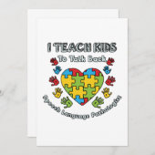 Ik leer kinderen terug te praten Spraak Taal Thera Bedankkaart (Voorkant / Achterkant)