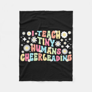 Ik Leer Kleine Mensen Cheerleading Coach Cheer Coa Fleece Deken