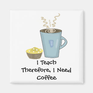 Ik Leer Koffie Ontwerpen Met Zeggen Magneet