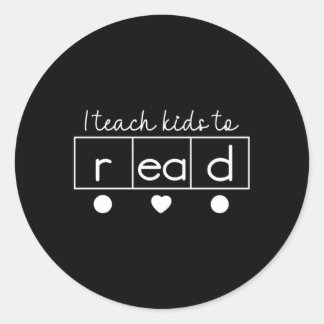 Ik leer lezen in de wetenschap van lezen ronde sticker