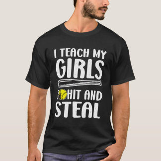 Ik leer mijn moeder softbal te slaan en te stelen t-shirt