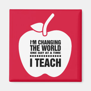 Ik leer. Onderwijsofferte Apple Gift Magnets Magneet