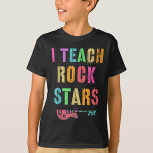 Ik Leer Rocksterren Band Vibes Leraar Rocks Mijn M T-shirt