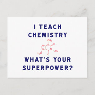 Ik leer scheikunde wat is je Superpower? Briefkaart
