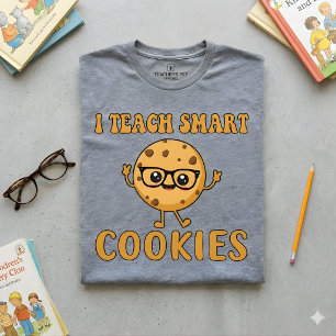 Ik leer slimme koekjes   Grappige leraar citaat T-shirt