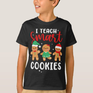 Ik leer slimme koekjes peperkoek kerstpyjama t-shirt