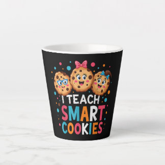 Ik leer slimme koekjes terug naar school leraar latte mok