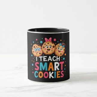 Ik leer slimme koekjes terug naar school leraar mok