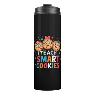 Ik leer slimme koekjes terug naar school leraar thermosbeker