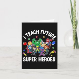 Ik leer Toekomstige Super Heroes T-shirt Gift Teac Kaart