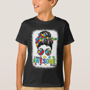 Ik Leer Uitstekende Kinderen Autisme Bewustzijn Ro T-shirt