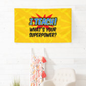 Ik leer wat je Superpower Superheld-leraar is Spandoek (Insitu)