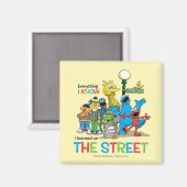 Ik leerde op de STRAAT Magneet (Voorkant / Achterkant)